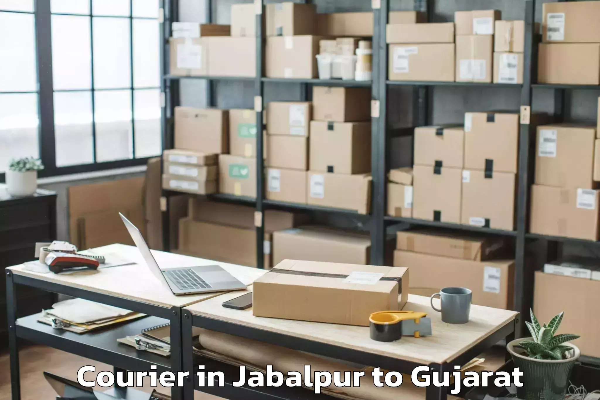 Reliable Jabalpur to Kadi Sarva Vishwavidyalaya Gan Courier